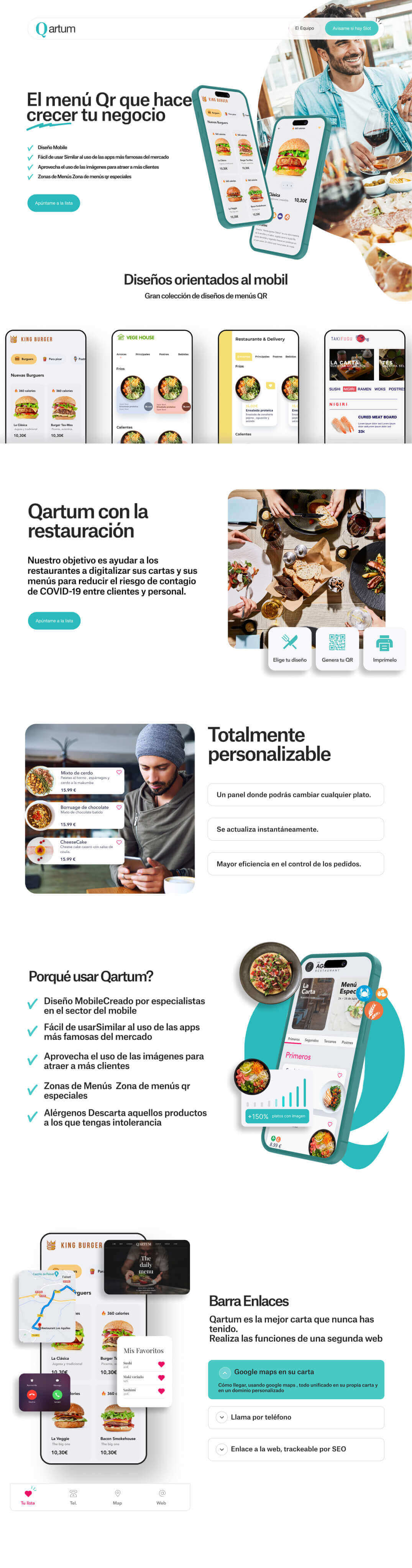Landing completa de Qartum
